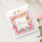 18および素晴らしPink Groovy Check誕生日 フェイバーバッグ (封をした状態)