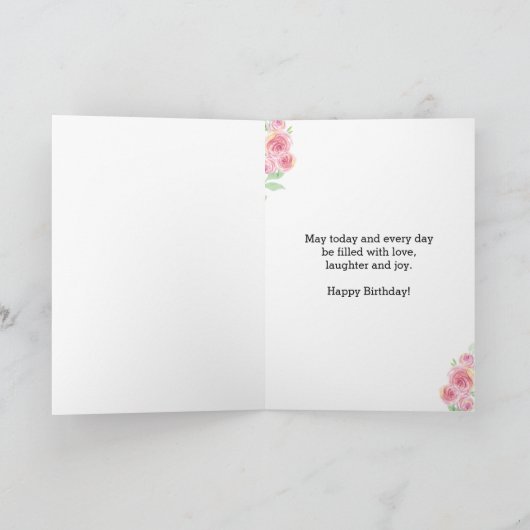 18かわいらし番目の誕生日娘 カード (内部)