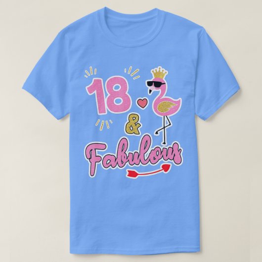 18と素晴らしい – 18歳のギフト – 18th Birthda Tシャツ (デザイン正面)