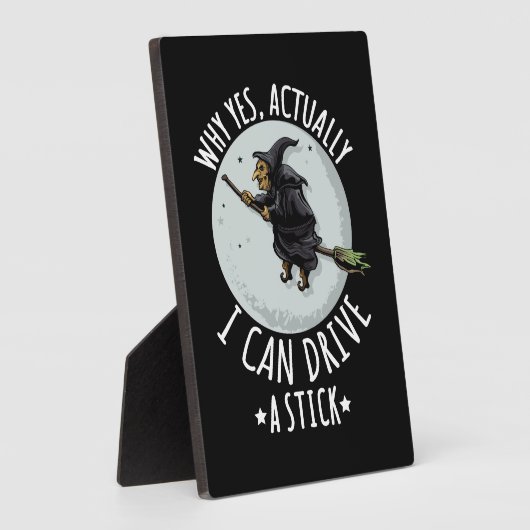 18なぜYes実際に私はスティックの魔女を駆動することができおもしろいる フォトプラーク (側面)