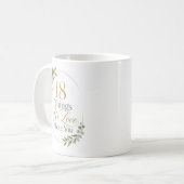18のあなたへの愛を込めたギフト コーヒーマグカップ (正面左)