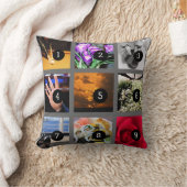 18のイメージとあなた自身の写真のコラージュを作成して下さい クッション (ブランケット)