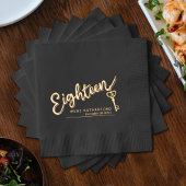 18のスクリプトと鍵文字名前をカスタムする日 箔ナプキン