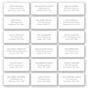 18の結婚ゲスト受信者の名前のアドレス配送料 シール