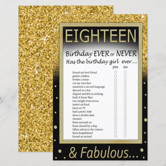 18の誕生日はゲームなし (正面/裏面)