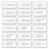 18の違う受信者の名前がブランドロゴに対応 シール (正面)