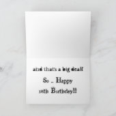 18は大きな問題で、白の赤い文字です。 カード (内部)