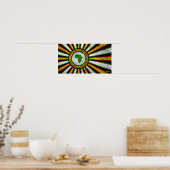 18インチx 10インチAfrica Rising 絵画 Banner ポスター (キッチン)