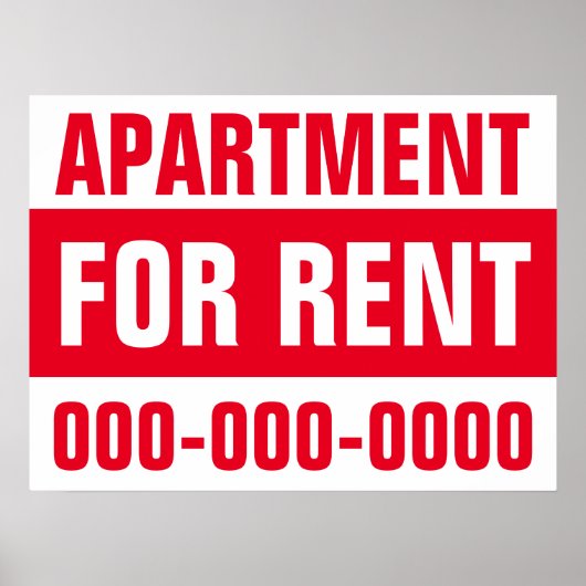18インチX 24インチアパートメント賃貸紙ポスター ポスター (正面)