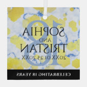 18エレガント周年記念結婚会 ガラスオーナメント (裏面)