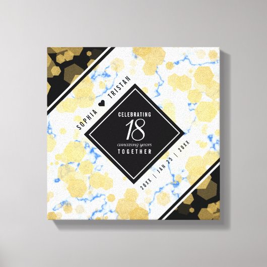 18エレガント周年記念結婚会 キャンバスプリント (正面)