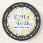 18エレガント周年記念結婚会 コースター (正面)