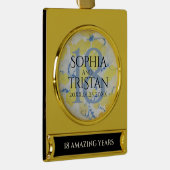 18エレガント周年記念結婚会 ゴールドプレートバナーオーナメント (右)