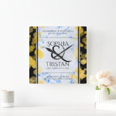 18エレガント周年記念結婚会 スクエア壁時計 (ホーム)