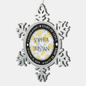 18エレガント周年記念結婚会 スノーフレークピューターオーナメント (右)