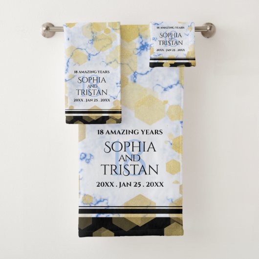 18エレガント周年記念結婚会 バスタオルセット (インサイチュ)