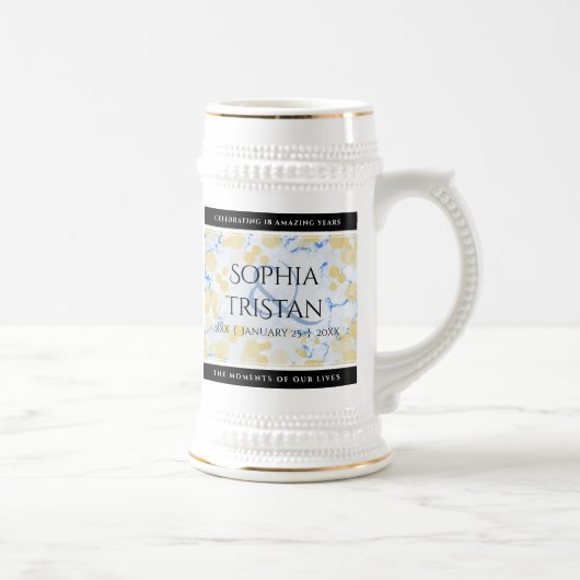 18エレガント周年記念結婚会 ビールジョッキ (右)