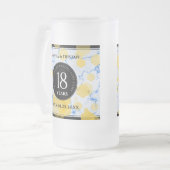 18エレガント周年記念結婚会 フロストグラスビールジョッキ (正面左)