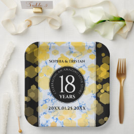 18エレガント周年記念結婚会 ペーパープレート