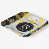 18エレガント周年記念結婚会 ペーパープレート (傾斜あり)