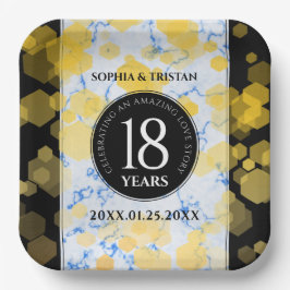 18エレガント周年記念結婚会 ペーパープレート