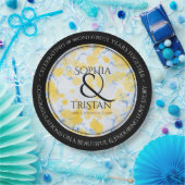 18エレガント周年記念結婚会 ペーパープレート (パーティー)