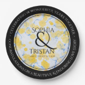 18エレガント周年記念結婚会 ペーパープレート (正面)