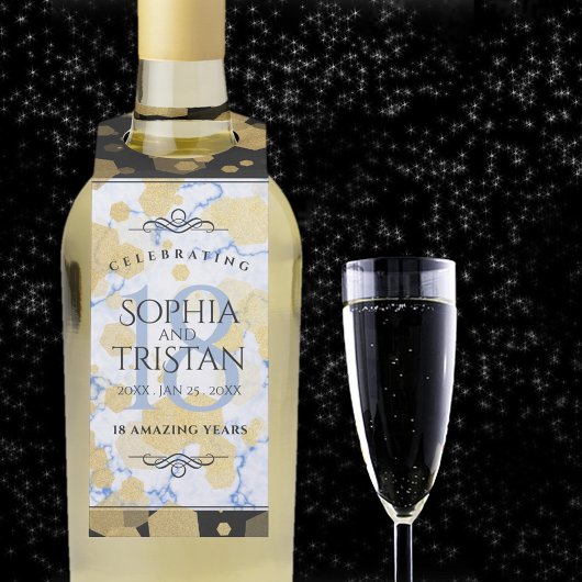 18エレガント周年記念結婚会 ボトルネックタグ