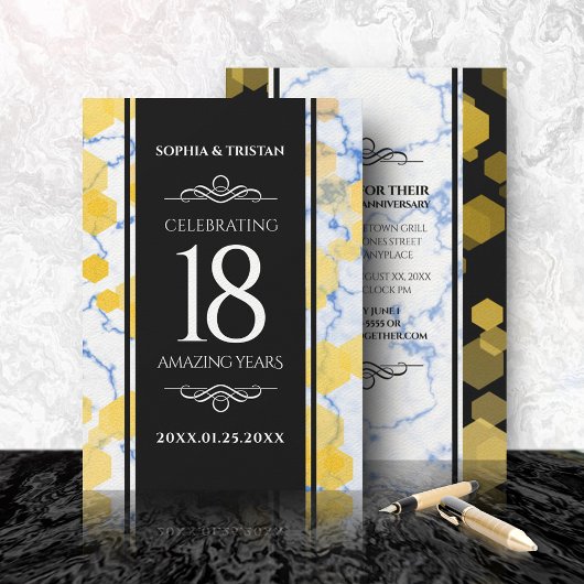 18エレガント周年記念結婚会 招待状