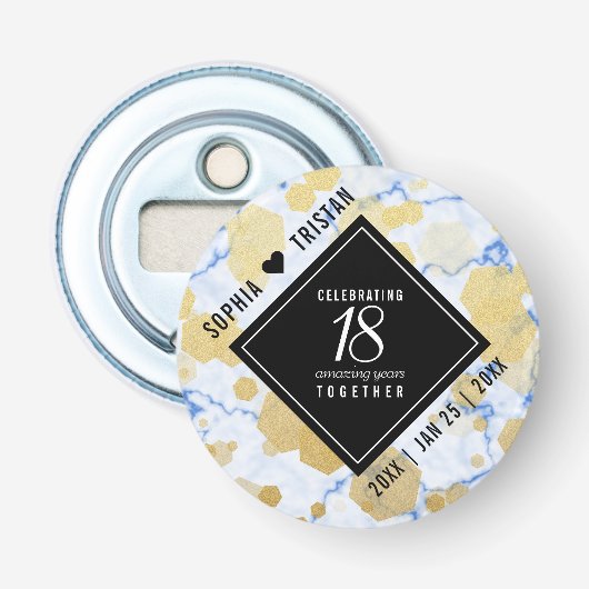 18エレガント周年記念結婚会 栓抜き (正面)