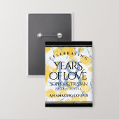 18エレガント周年記念結婚会 缶バッジ (正面/裏面)