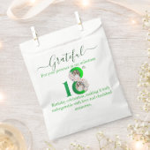 18エレガント誕生祝い フェイバーバッグ (クリップ留めされた状態)