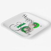 18エレガント誕生祝い ペーパープレート (傾斜あり)