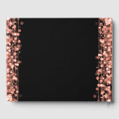 18エレガントthバースデーパーティースパクルズバラ金ゴールド ゲストブック (裏面)