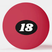18カスタム誕生日用カラーピンポンボール 卓球ボール (正面)