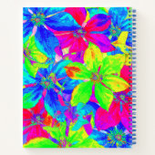 18カラフル歳の虹の花 ノートブック (裏面)