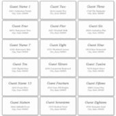 18ゲスト住所 シールエレガントミニマリスト シール (正面)