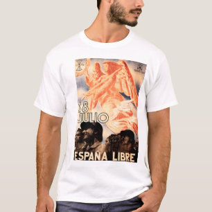 18ジュリオ·エスパナ·リブレ内スペインの戦プロパガンダ Tシャツ