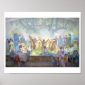 #18スラブのリンデンの木の下のオマレディナの誓い ポスター (正面)