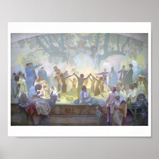 #18スラブのリンデンの木の下のオマレディナの誓い ポスター (正面)