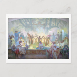 #18スラブのリンデンの木の下のオマレディナの誓い ポストカード
