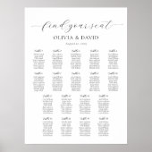 18テーブルシンプル席の座席表の検索 ポスター (正面)