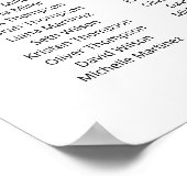 18テーブル席の座席表プランを見つける ポスター (角)