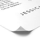 18テーブル私たちお気に入りのの人の座席図プラン ポスター (角)