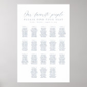 18テーブル私たちお気に入りのの人の座席表 ポスター (正面)