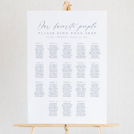 18テーブル私たちお気に入りのの人の座席表 ポスター