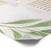 18テーブル 席配置図 グリーンと植物  ポスター (角)