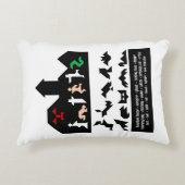 18ハロウィンタングラム画像 アクセントクッション (正面)