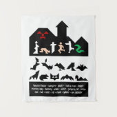 18ハロウィンタングラム画像 タペストリー (正面)