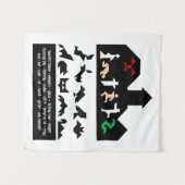 18ハロウィンタングラム画像 タペストリー (正面(横))